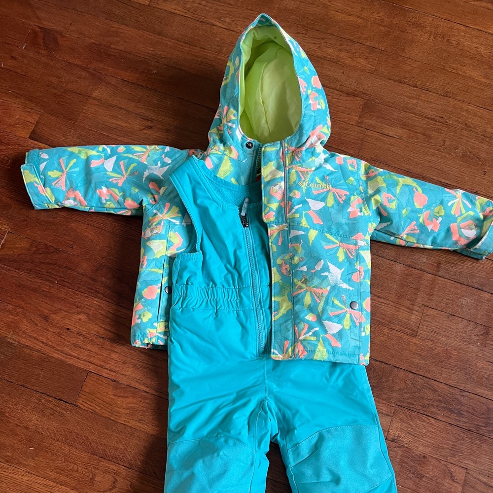 Columbia Toddler Buga Set in Geyser Posies color size 12-18 month